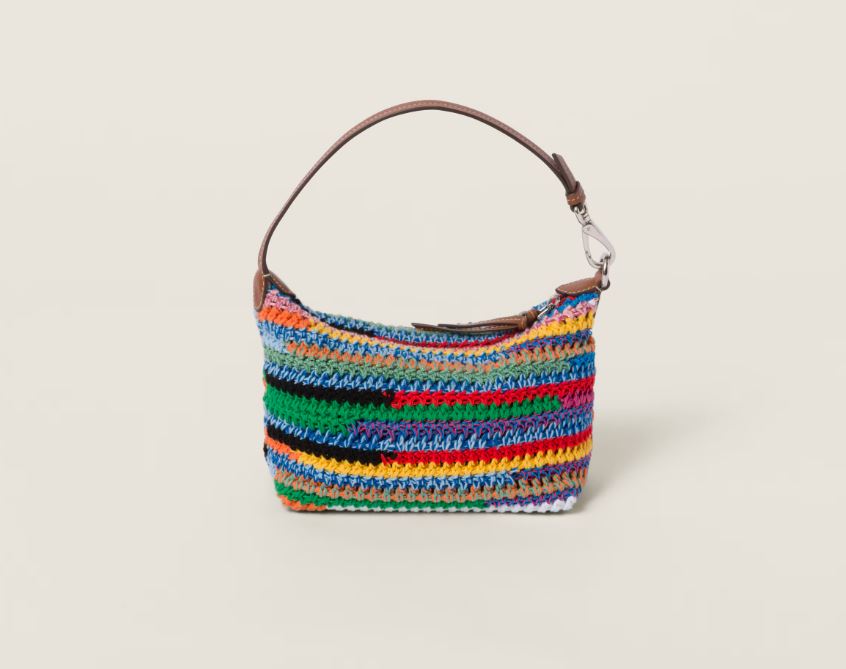 Miu Miu Multicolored Croched Pouch