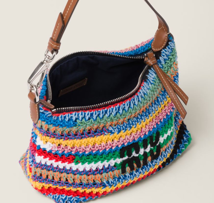 Miu Miu Multicolored Croched Pouch