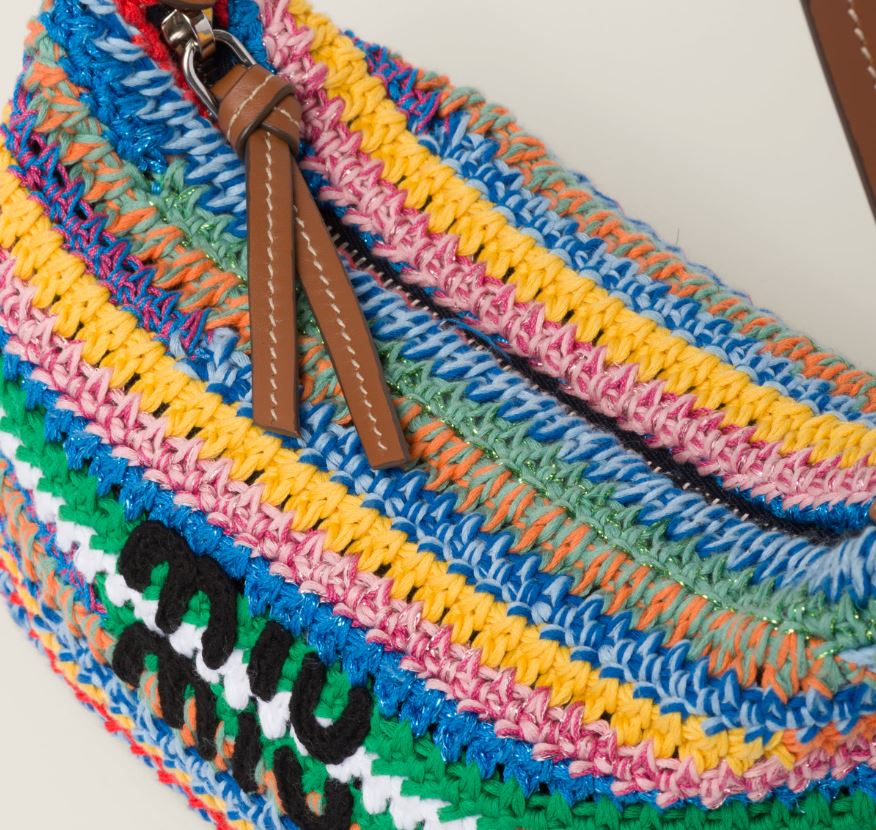 Miu Miu Multicolored Croched Pouch