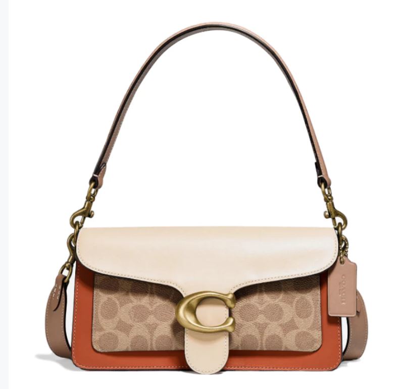 Coach Tabby Shoulder Bag With Signature Canvas