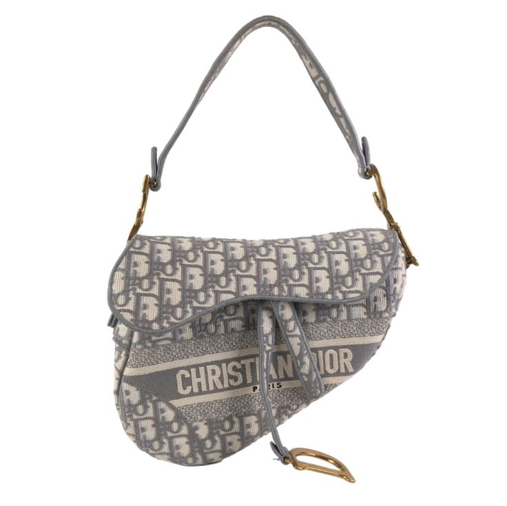Dior Saddle Bag Oblique Embroidered