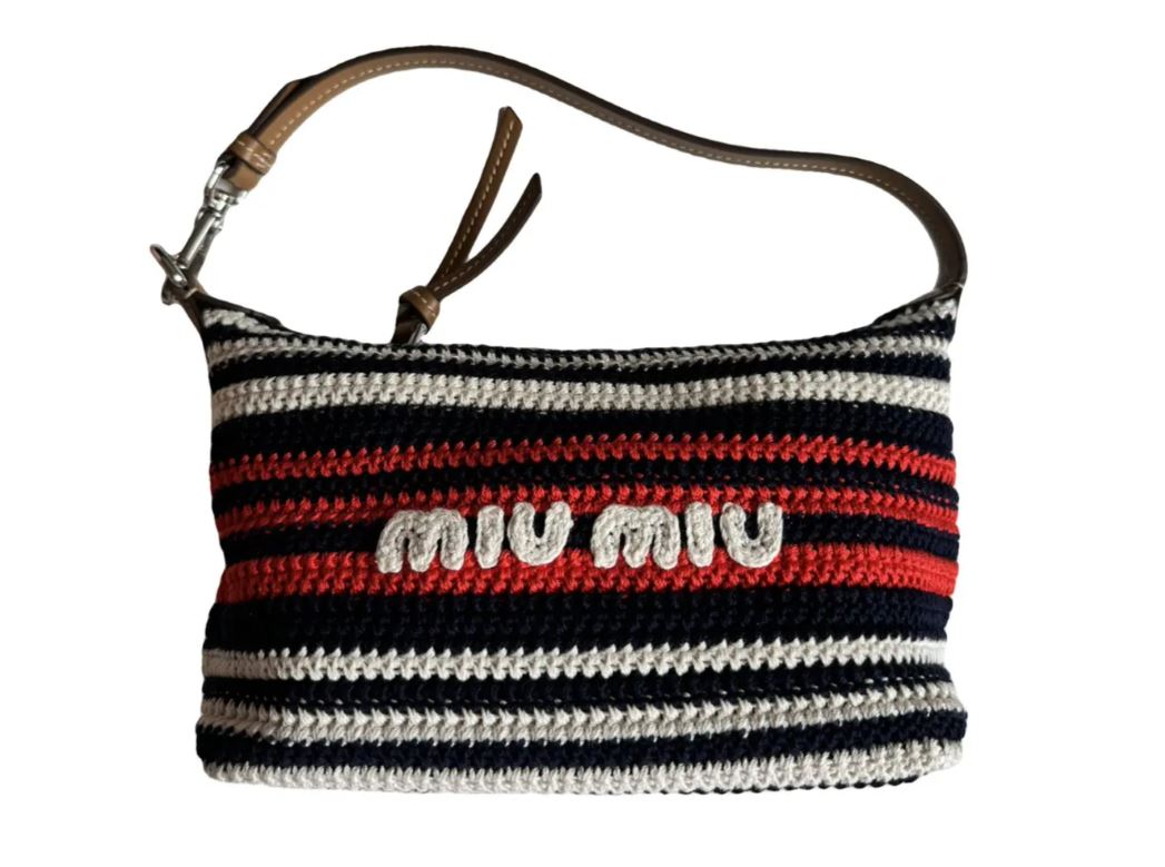 Miu Miu Multicolored Croched Pouch