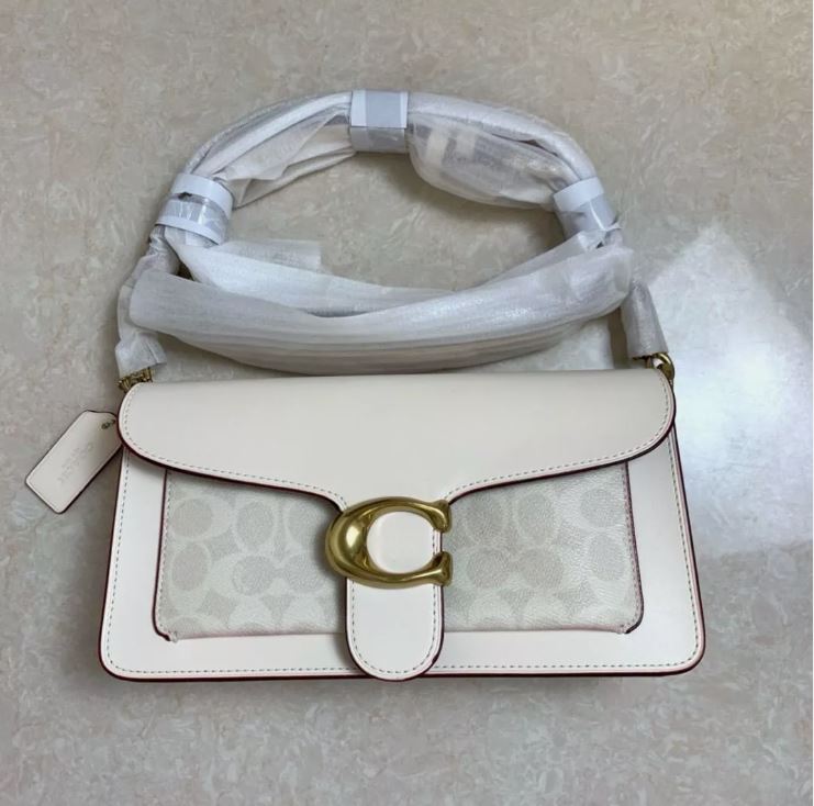 Coach Tabby Shoulder Bag With Signature Canvas