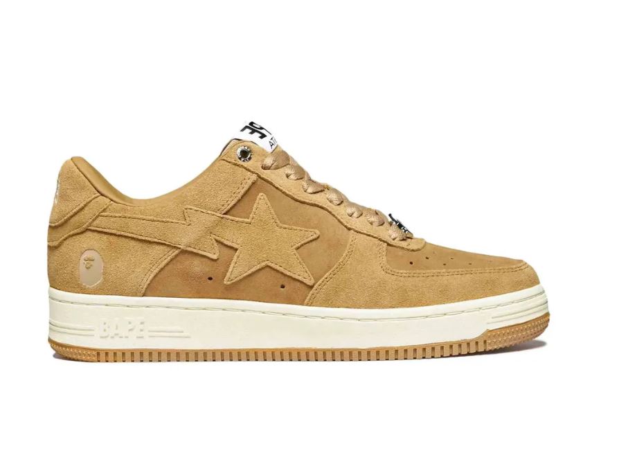 A Bathing Ape Bape Sta M2 Low Top Sneakers + Extra Laces + Socks