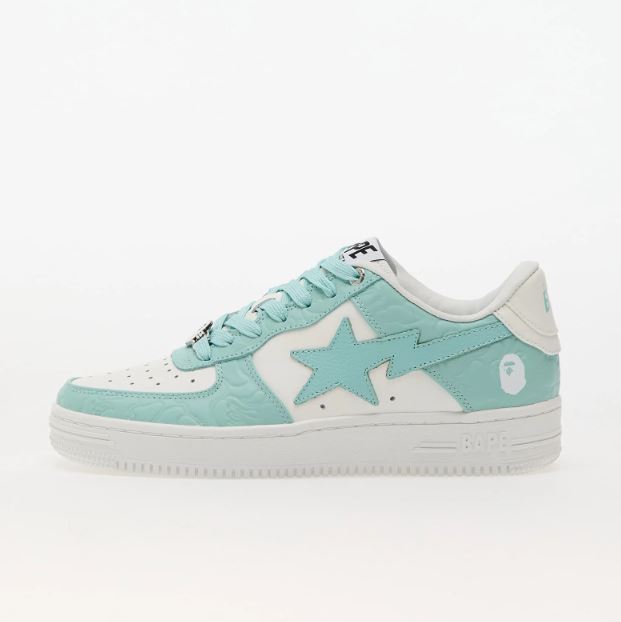 A Bathing Ape Bape Sta M2 Low Top Sneakers + Extra Laces + Socks Women
