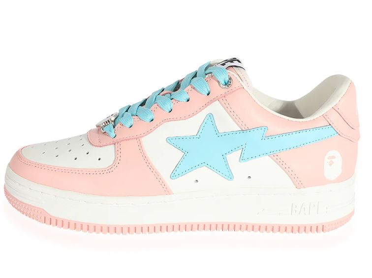 A Bathing Ape Bape Sta M2 Low Top Sneakers + Extra Laces + Socks Women
