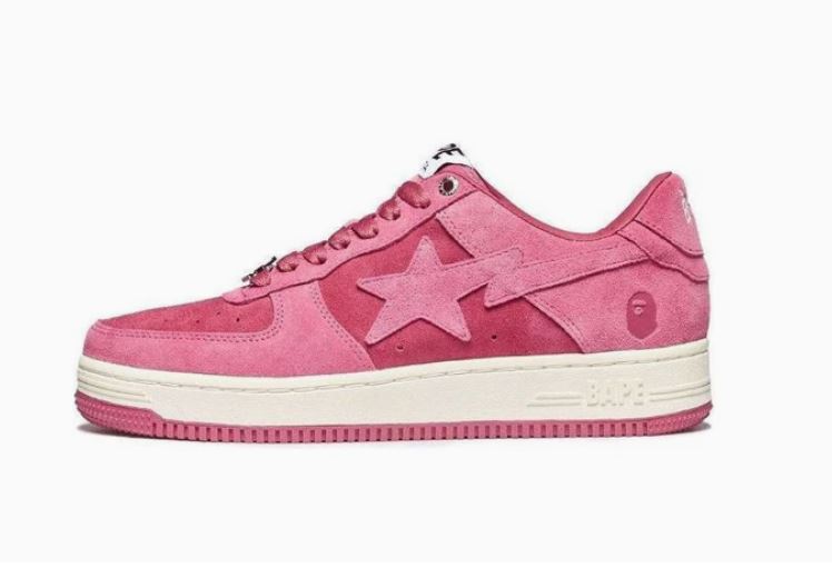 A Bathing Ape Bape Sta M2 Low Top Sneakers + Extra Laces + Socks Women