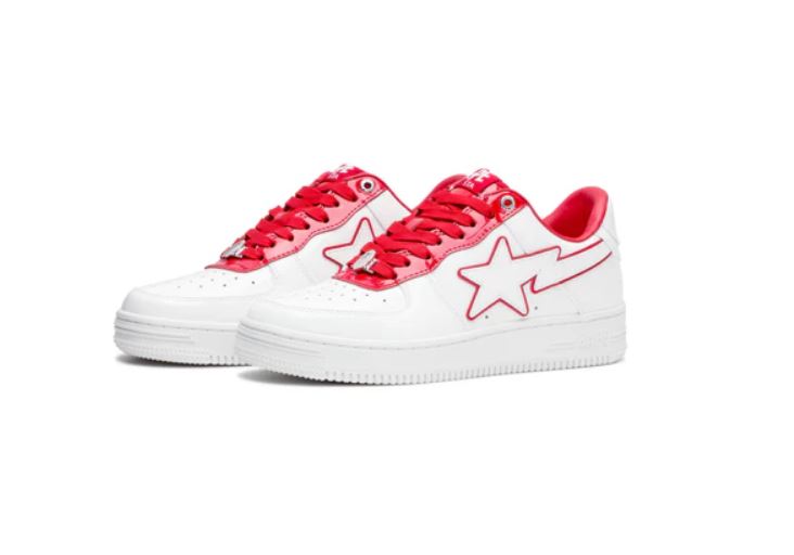 A Bathing Ape Bape Sta M2 Low Top Sneakers + Extra Laces + Socks Women